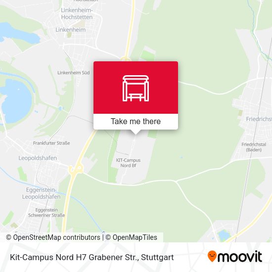 Карта Kit-Campus Nord H7 Grabener Str.