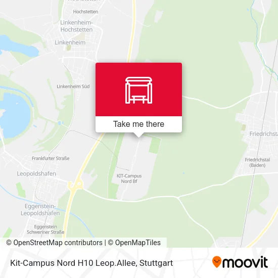 Карта Kit-Campus Nord H10 Leop.Allee