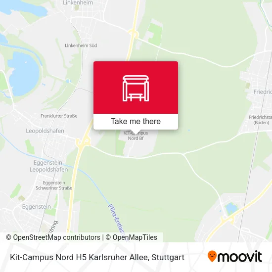 Карта Kit-Campus Nord H5 Karlsruher Allee