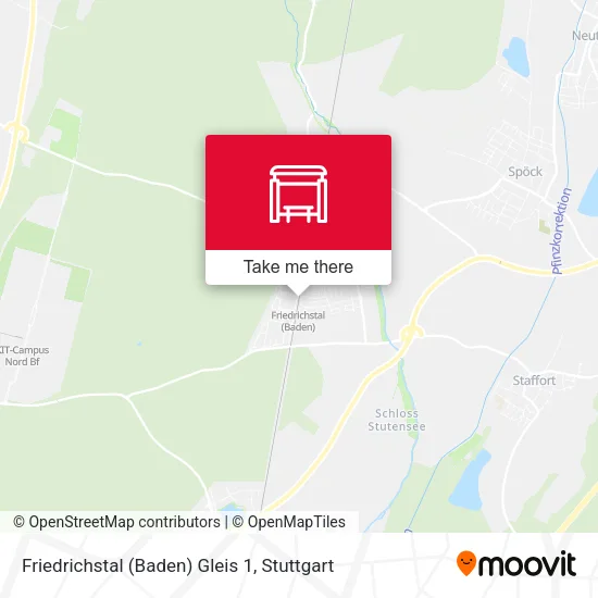 Карта Friedrichstal (Baden) Gleis 1