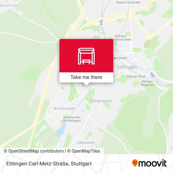 Карта Ettlingen Carl-Metz-Straße