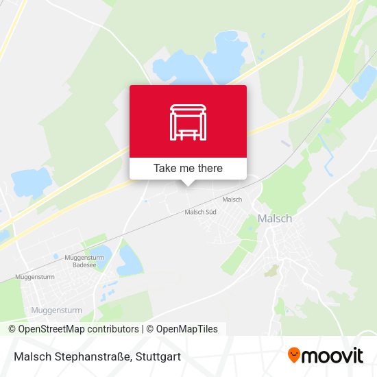 Карта Malsch Stephanstraße