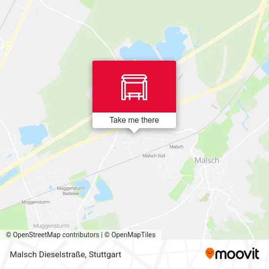 Карта Malsch Dieselstraße