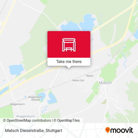 Карта Malsch Dieselstraße
