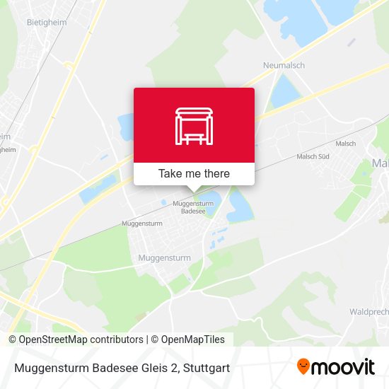 Карта Muggensturm Badesee Gleis 2