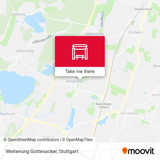 Карта Weitenung Gottesacker