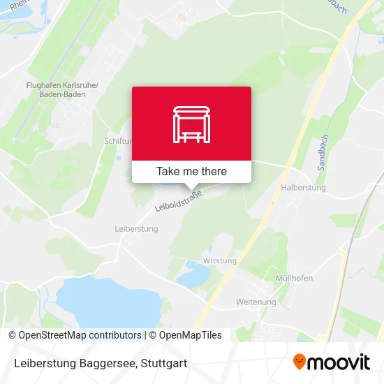 Leiberstung Baggersee map