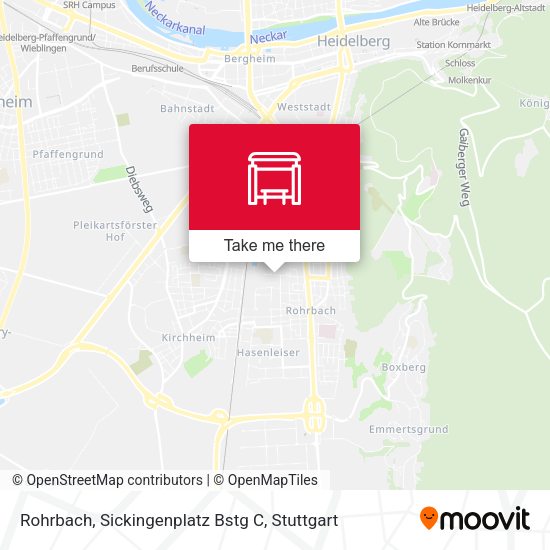 Карта Rohrbach, Sickingenplatz Bstg C