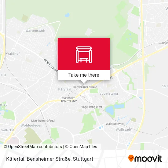 Карта Käfertal, Bensheimer Straße