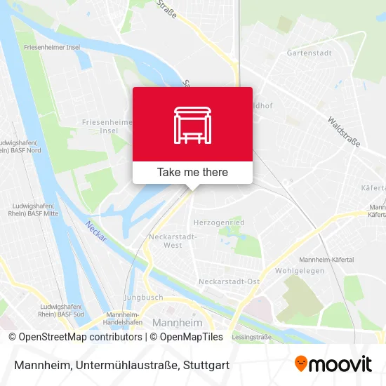 Карта Mannheim, Untermühlaustraße