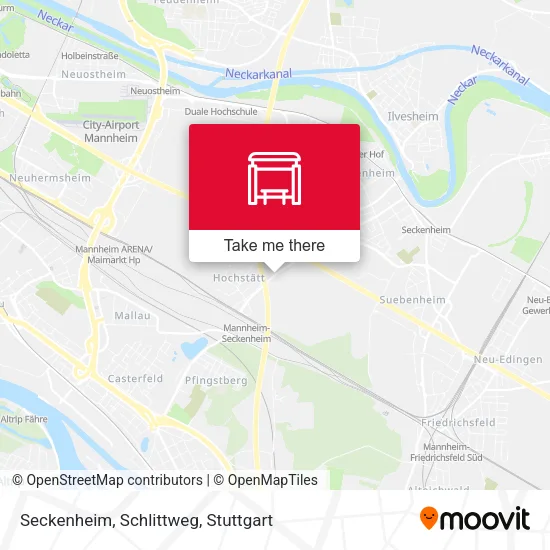 Карта Seckenheim, Schlittweg