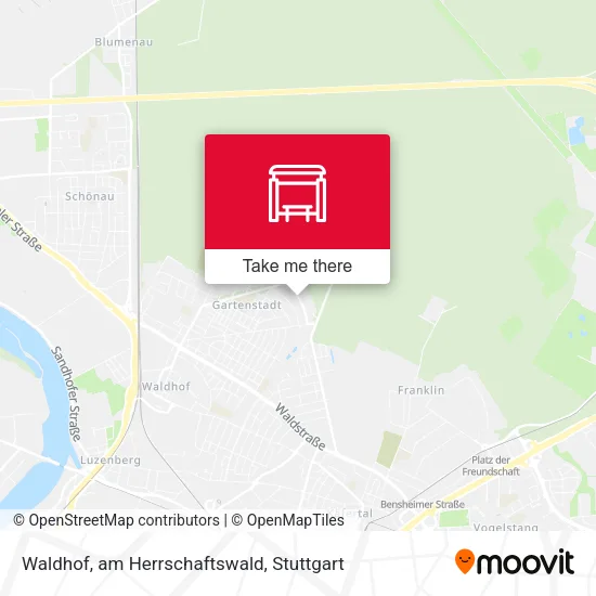 Карта Waldhof, am Herrschaftswald