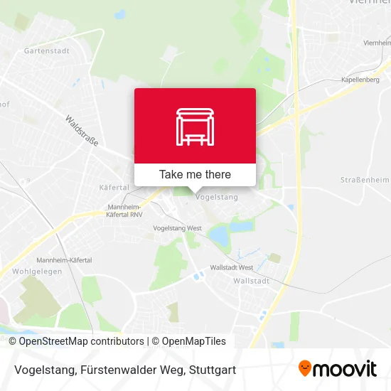 Карта Vogelstang, Fürstenwalder Weg