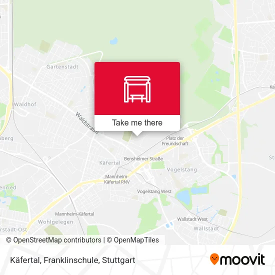 Карта Käfertal, Franklinschule