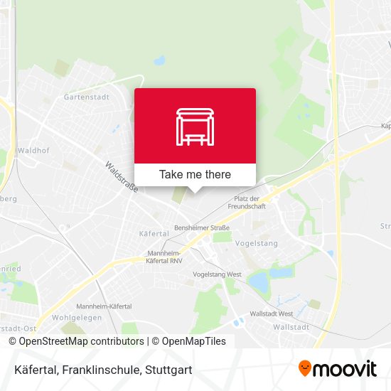 Карта Käfertal, Franklinschule