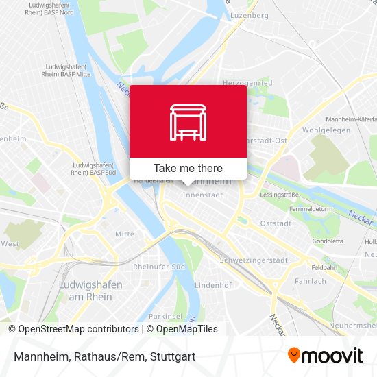 Карта Mannheim, Rathaus/Rem