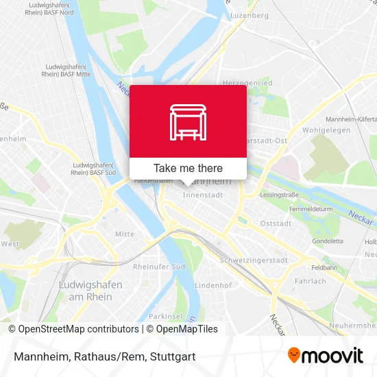 Карта Mannheim, Rathaus/Rem
