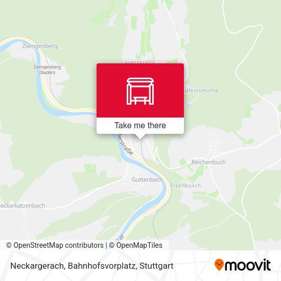 Карта Neckargerach, Bahnhofsvorplatz