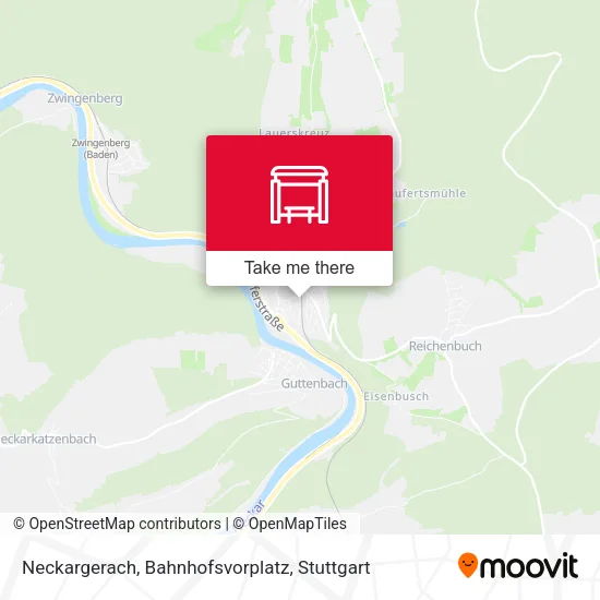 Карта Neckargerach, Bahnhofsvorplatz