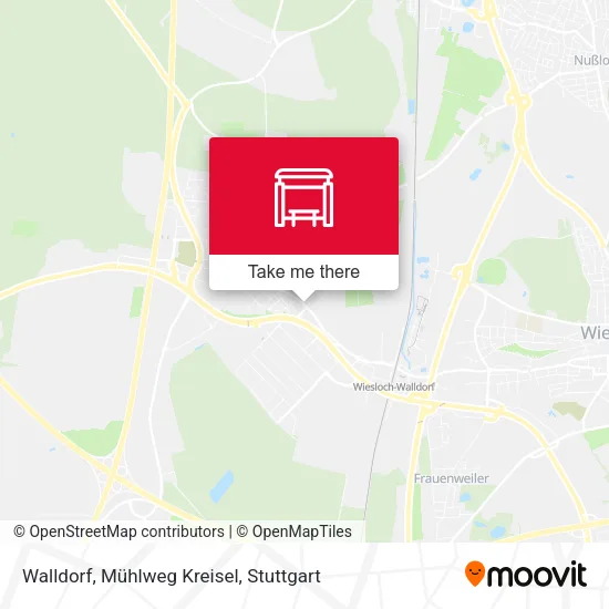 Карта Walldorf, Mühlweg Kreisel