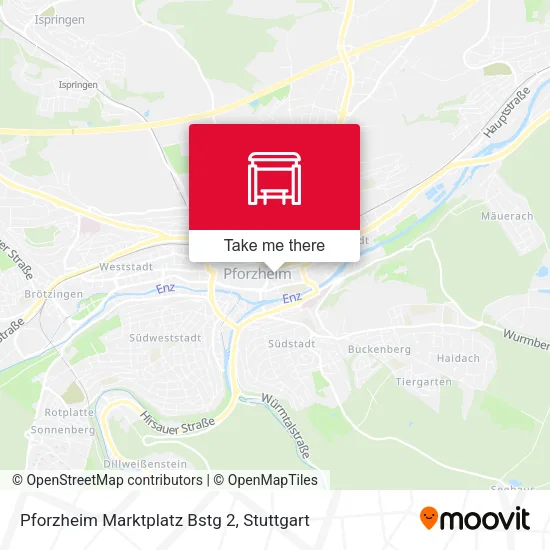 Карта Pforzheim Marktplatz Bstg 2
