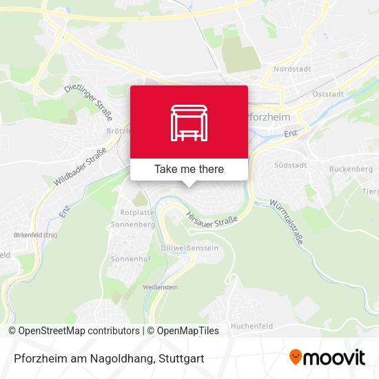 Карта Pforzheim am Nagoldhang