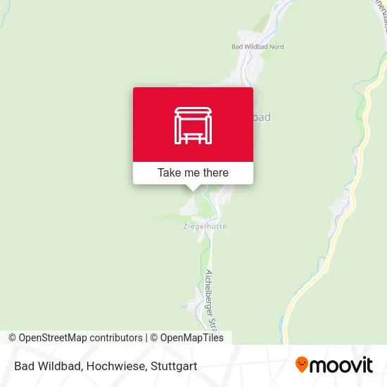 Карта Bad Wildbad, Hochwiese