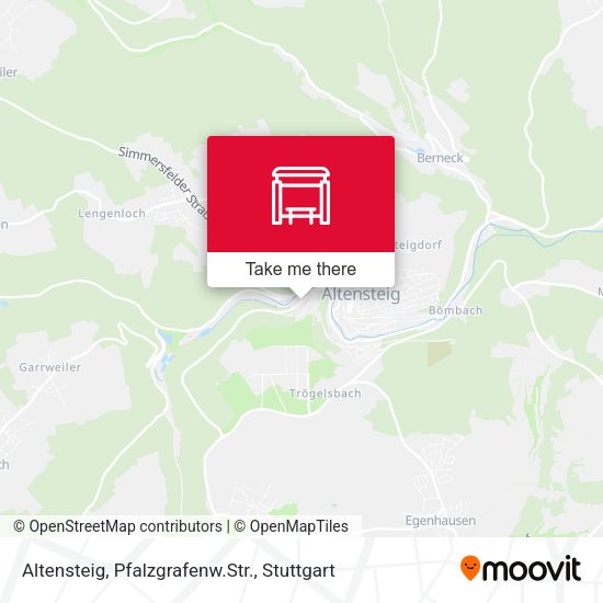 Карта Altensteig, Pfalzgrafenw.Str.
