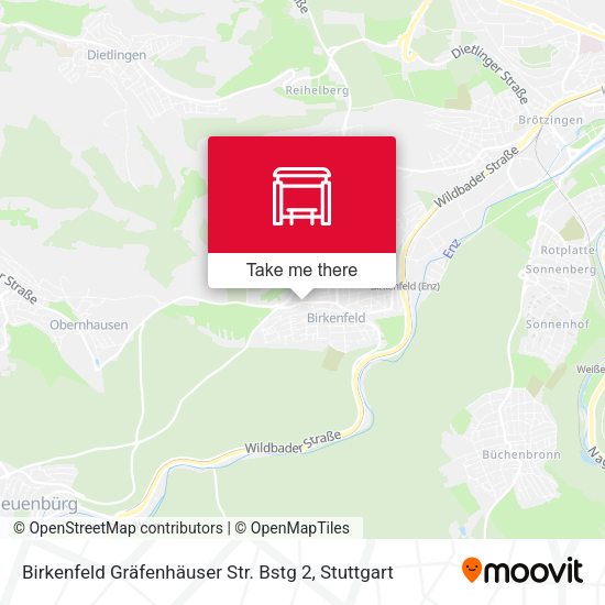 Карта Birkenfeld Gräfenhäuser Str. Bstg 2