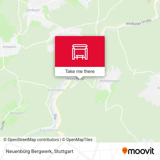 Карта Neuenbürg Bergwerk