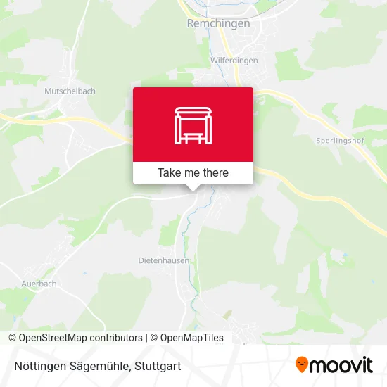 Карта Nöttingen Sägemühle
