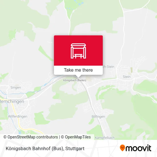 Карта Königsbach Bahnhof (Bus)