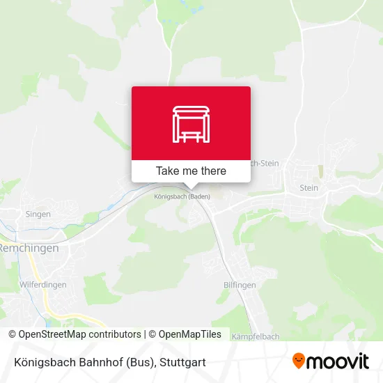 Карта Königsbach Bahnhof (Bus)
