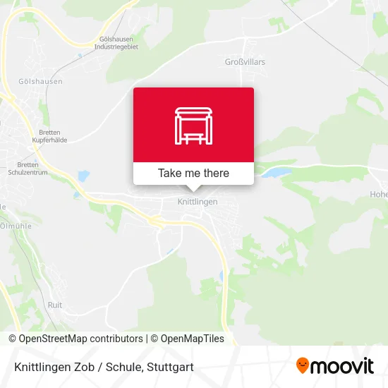 Карта Knittlingen Zob / Schule
