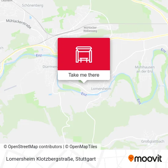 Lomersheim Klotzbergstraße map