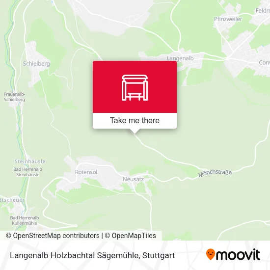 Карта Langenalb Holzbachtal Sägemühle