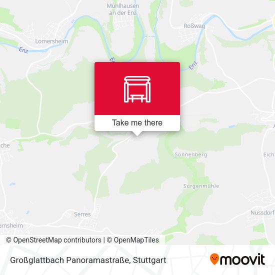 Карта Großglattbach Panoramastraße