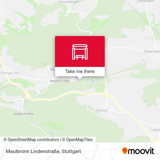 Карта Maulbronn Lindenstraße