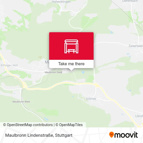 Карта Maulbronn Lindenstraße