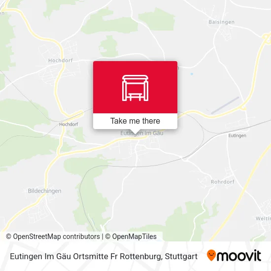 Карта Eutingen Im Gäu Ortsmitte Fr Rottenburg