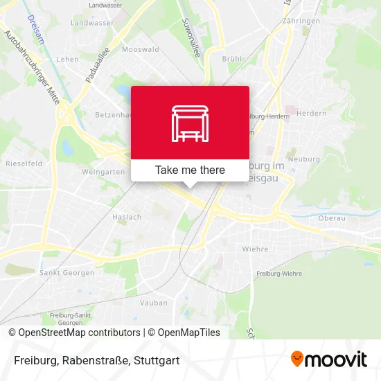 Карта Freiburg, Rabenstraße