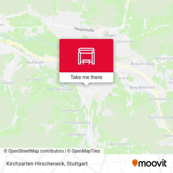 Карта Kirchzarten Hirscheneck