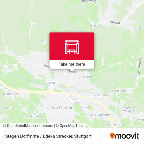 Карта Stegen Dorfmitte / Edeka Strecker