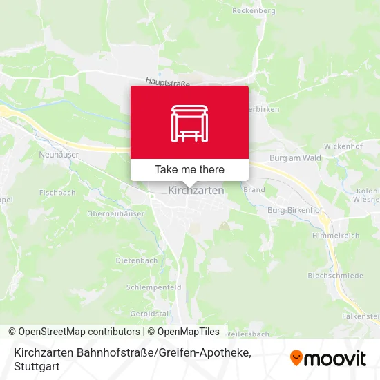 Карта Kirchzarten Bahnhofstraße / Greifen-Apotheke