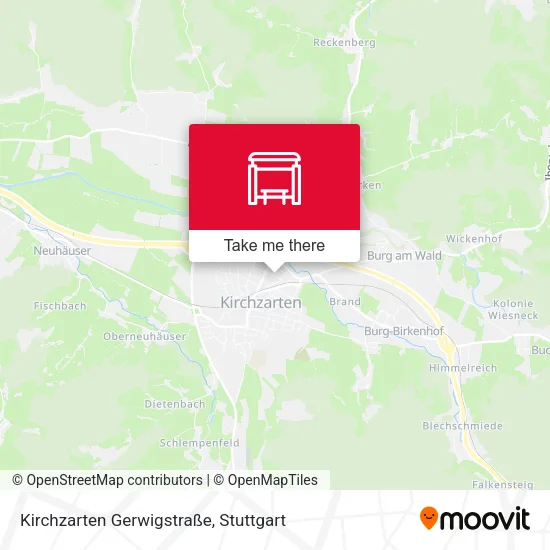 Карта Kirchzarten Gerwigstraße