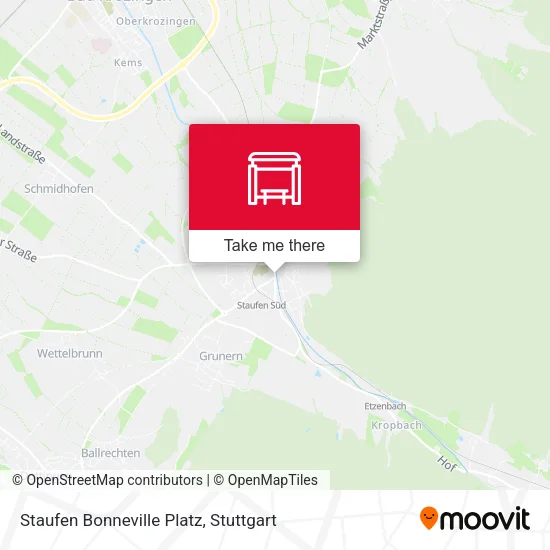 Карта Staufen Bonneville Platz