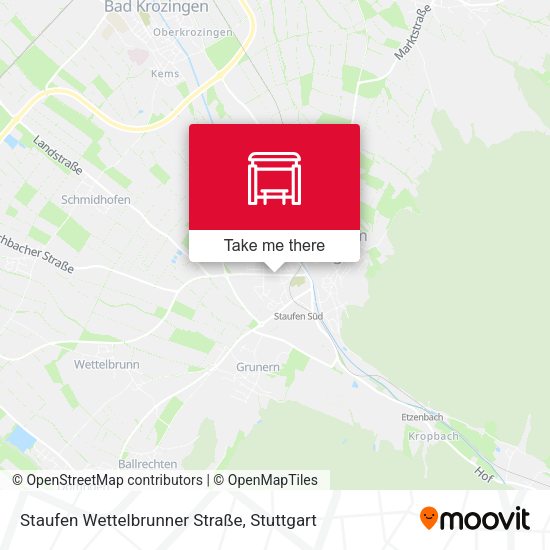 Карта Staufen Wettelbrunner Straße