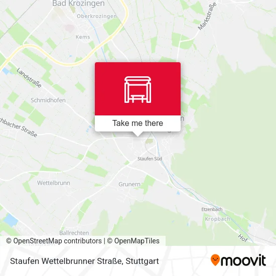 Карта Staufen Wettelbrunner Straße