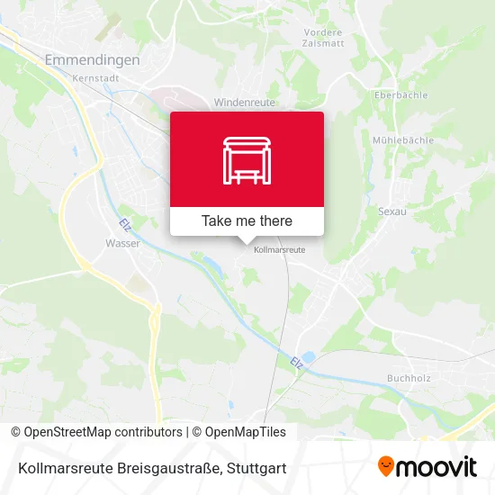 Карта Kollmarsreute Breisgaustraße