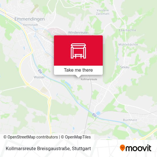 Карта Kollmarsreute Breisgaustraße